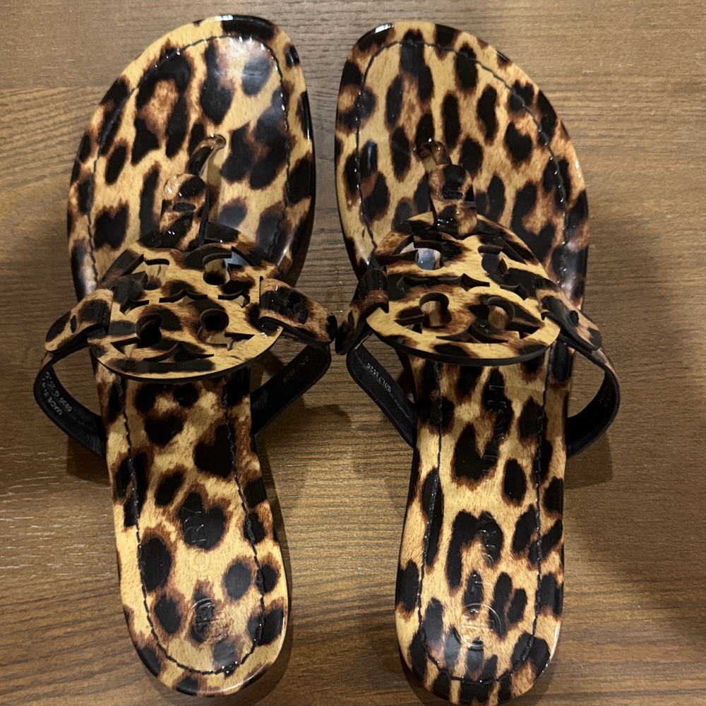 Tory Burch Leopard Print Sandals